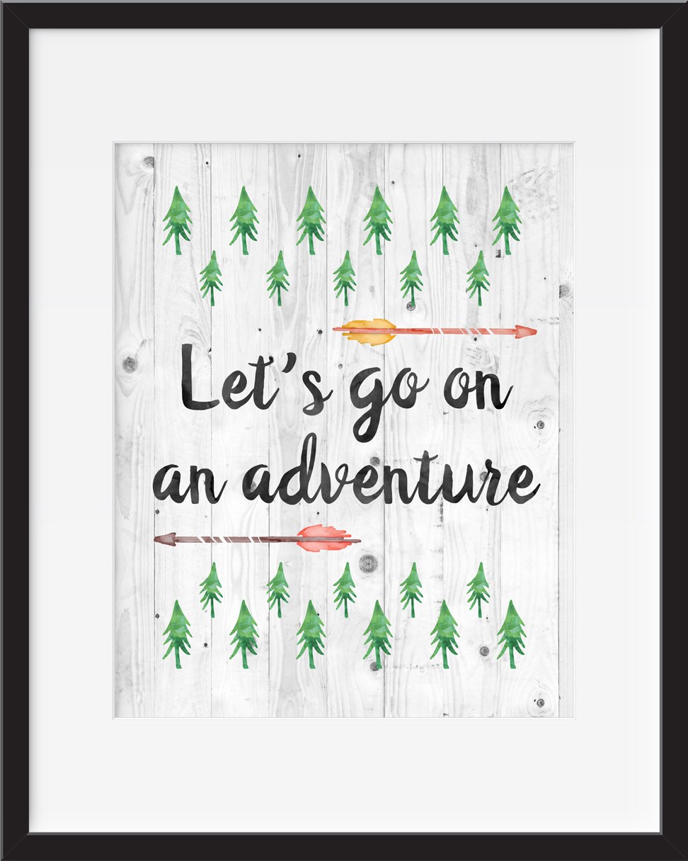 972x1215 Lets Go On An Adventure (Option 1) Watercolor Print