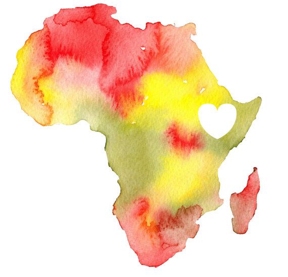 570x549 Africa Watercolor Art Africa, Watercolor And Artwork