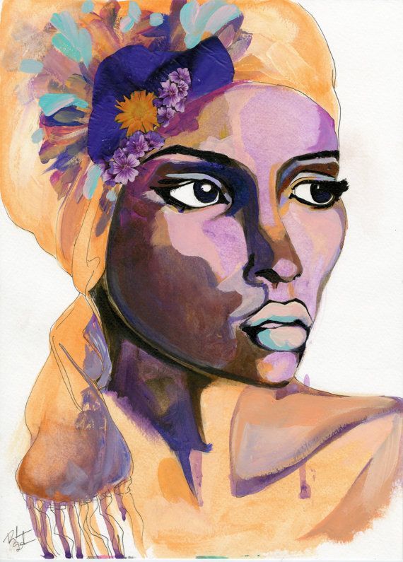 African American Watercolor at GetDrawings | Free download