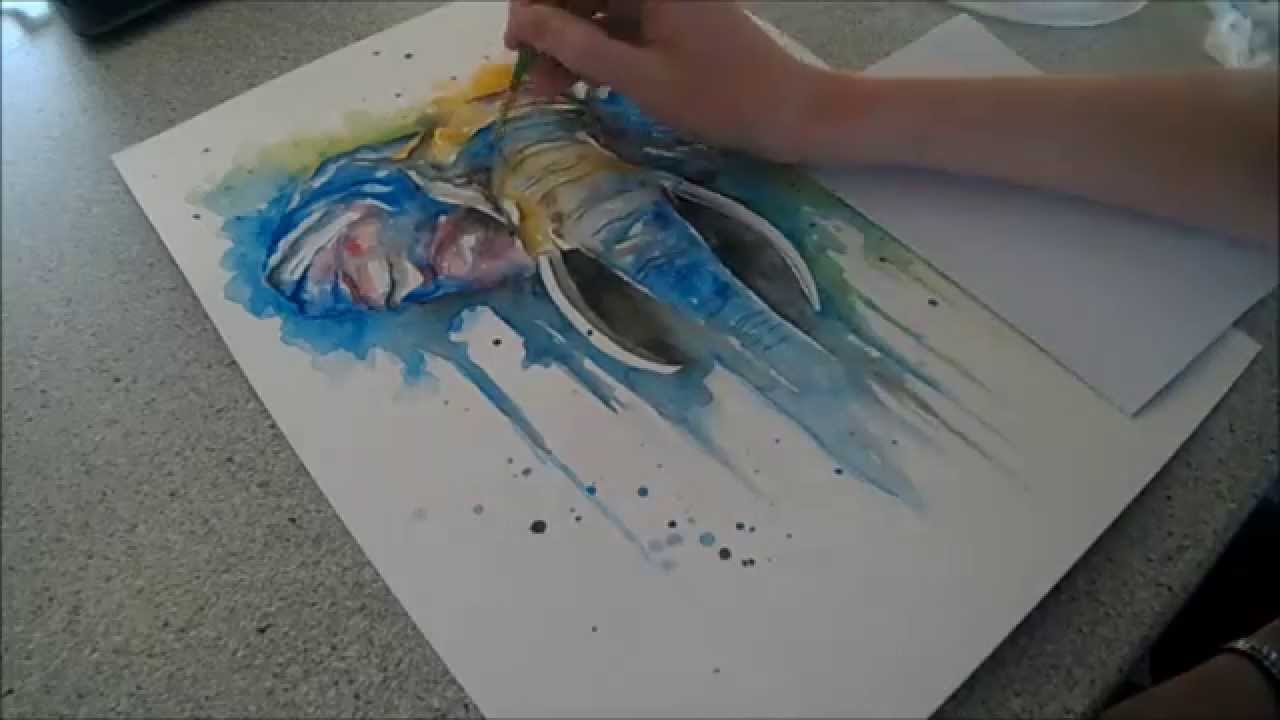 1280x720 Colourful African Elephant