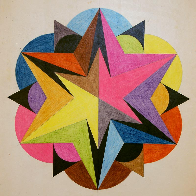 800x800 Contemporary African Art Abstract Illustration