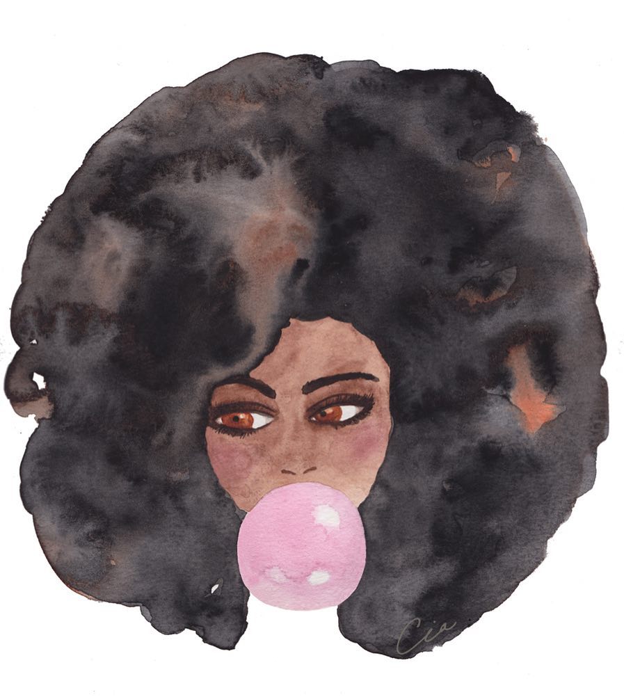 897x1002 Watercolor Afropunk