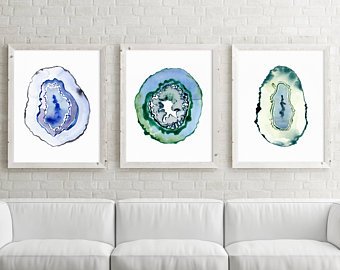 340x270 Agate Watercolor Etsy