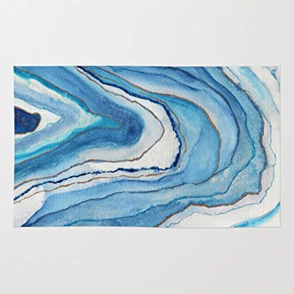 425x425 Society6 Agate Inspired Watercolor Abstract 02 Rug 4