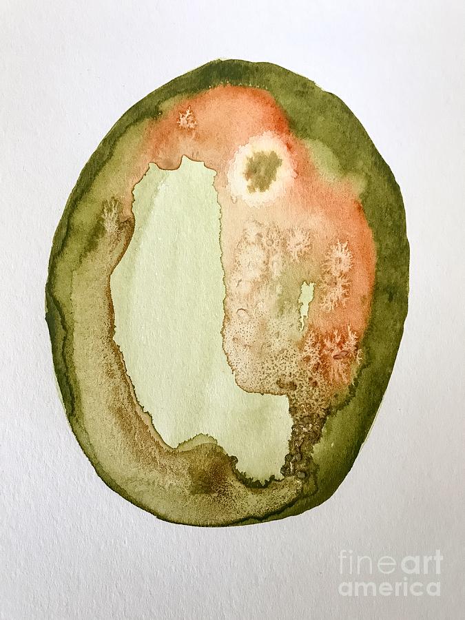 675x900 Forest Agate Watercolor Painting By Sadie Fienberg