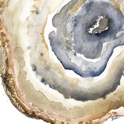 432x432 Up Close Agate Watercolor I Fine Art Print By Patricia Pinto