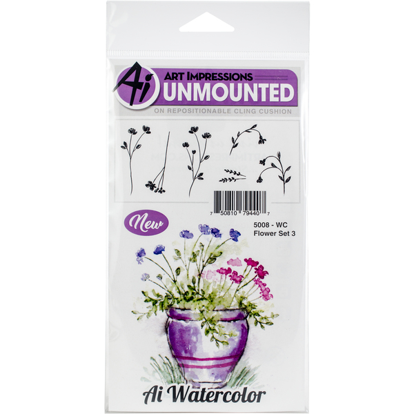 600x600 Shop Art Impressions Watercolor Cling Rubber Stamps