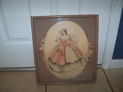 400x300 Vintage 1940s Bernard Picture Co Soft Airbrush Watercolor Litho