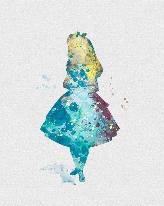 576x720 Alice In Wonderland Watercolor Art Art!!!!!