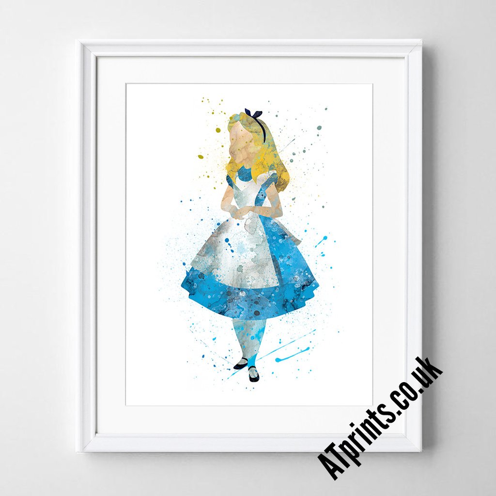 1024x1024 Alice In Wonderland Watercolour Print Atprints