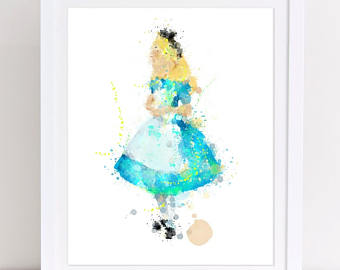 340x270 Watercolor Alice Etsy