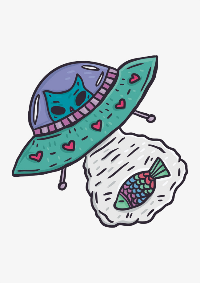 650x919 Watercolor Alien, Watercolor Clipart, Ufo, Small Fish Png Image