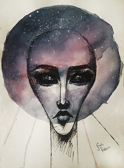 405x550 Watercolor Alien Posters By Misscoookiez Redbubble