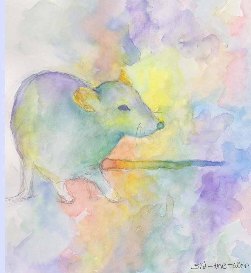 857x933 Alien Watercolor