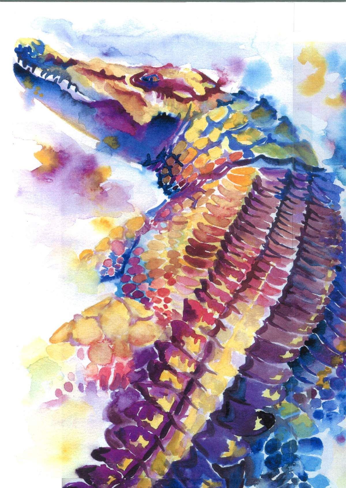 1200x1688 Images For Gt Crocodile Painting Animals....paintings In 2018