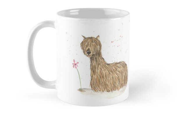 646x400 Alpaca Watercolor Mugs By Liliesberlin Redbubble