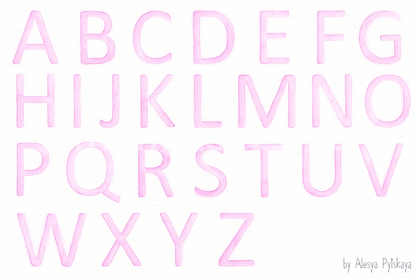 1400x933 Pink Alphabet