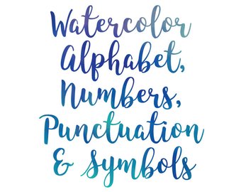 340x270 Watercolor Letters Etsy