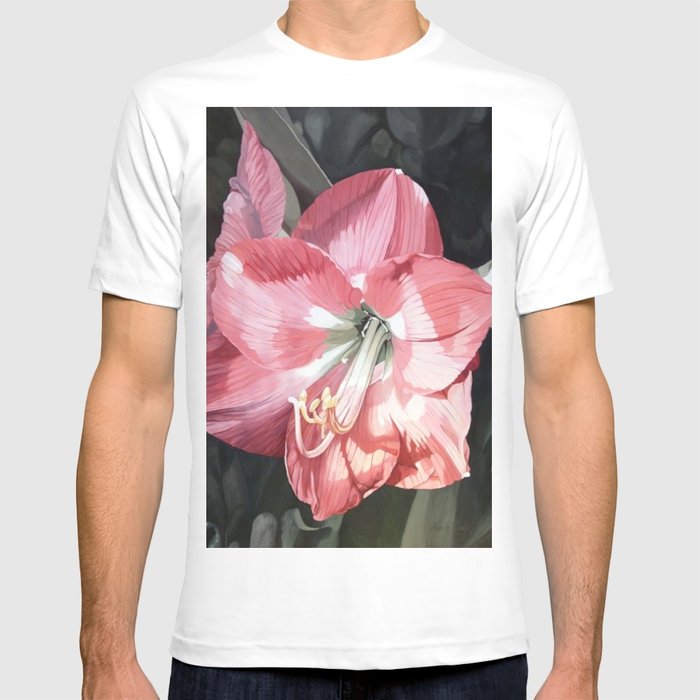 700x700 Pink Amaryllis Watercolor Botanical Garden Flower Painting Nature