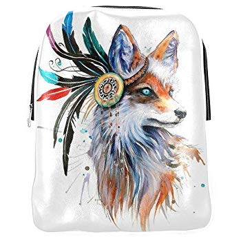 350x350 Fox American Indian Watercolor Painting Style Pu
