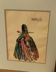 American Indian Watercolor Paintings