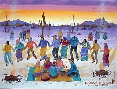 400x306 Michael Chiago Round Dance Kp Modern Indian Art