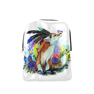 385x385 Fox American Indian Watercolor Painting Style Pu