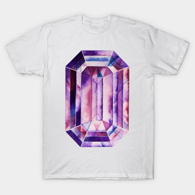 630x630 Watercolor Amethyst Purple Stone