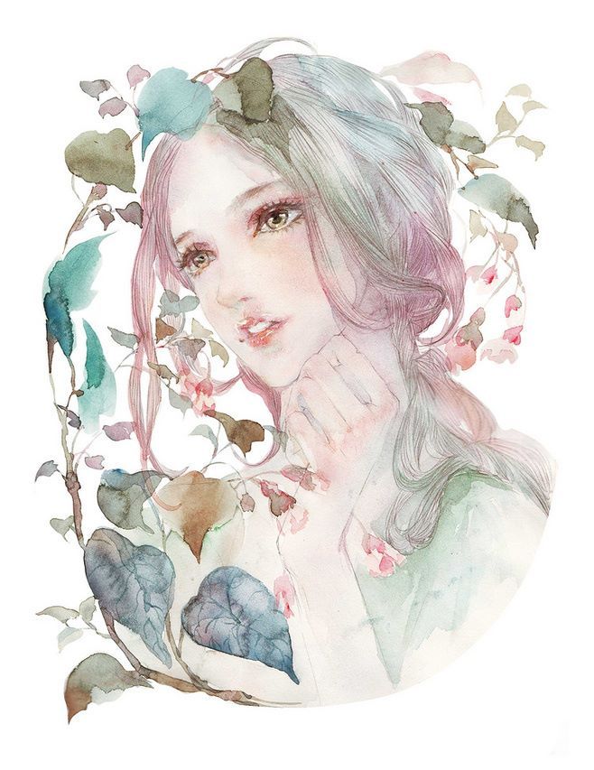 658x853 Pin By Parapluie Blanc On Watercolor Anime