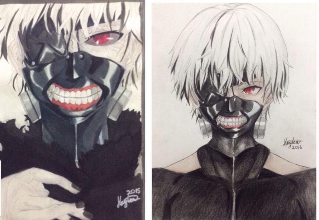 1024x708 Kaneki Drawing And Watercolour Painting Anime Amino