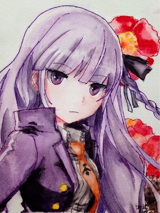 320x425 Old Watercolor Painting Of Kirigiri From Danganronpa X)