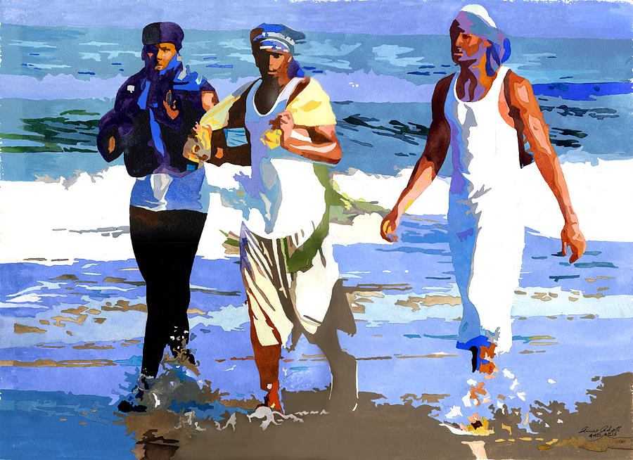 900x654 Beach Rhythms Painting By Anne Abgott