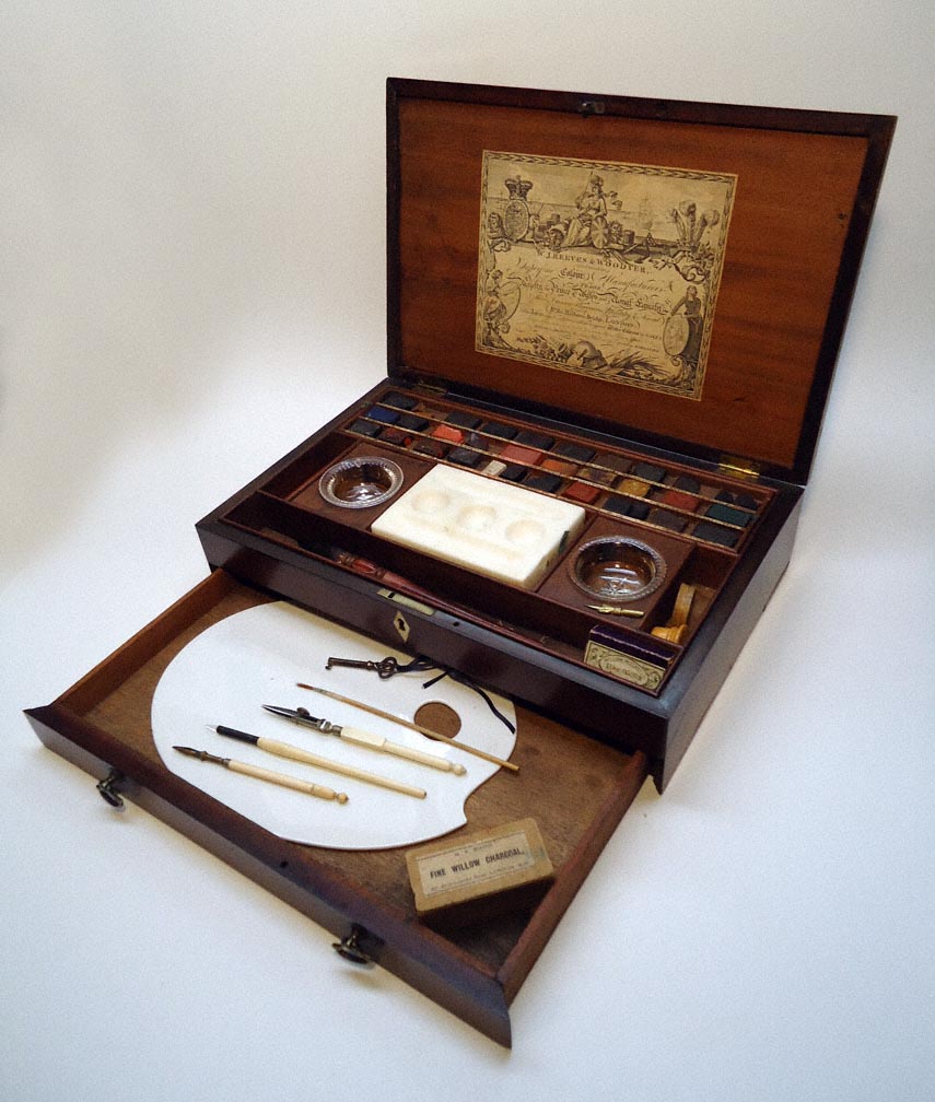 855x1008 Reeves Amp Woodyer Antique Water Color Paint Box 1799 1816