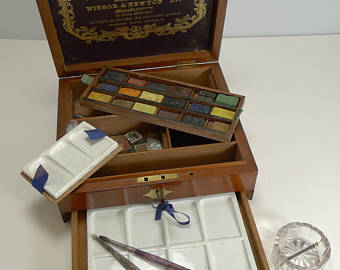 340x270 Watercolor Paint Box Etsy