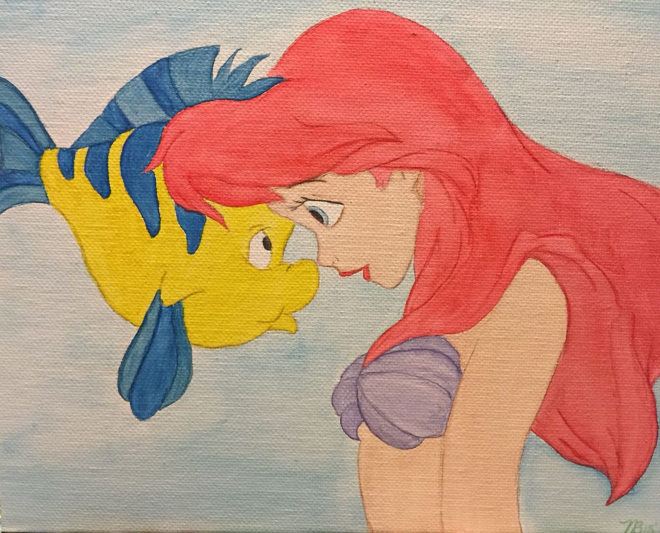 1334x1078 Ariel Watercolor Painting I Did!