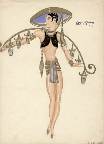 362x500 Costume Design Art, Paris Opera, Paul Rene Larthe, Art Deco