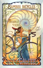 150x240 Art Nouveau Watercolor, Sharp Line Mona Caron