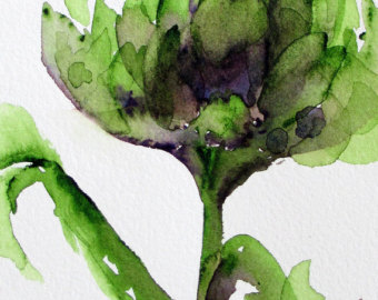 340x270 Artichoke Watercolor Etsy