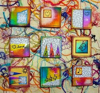 320x298 Watercolor Inchies....see The Inchie Book Great Altered Playing