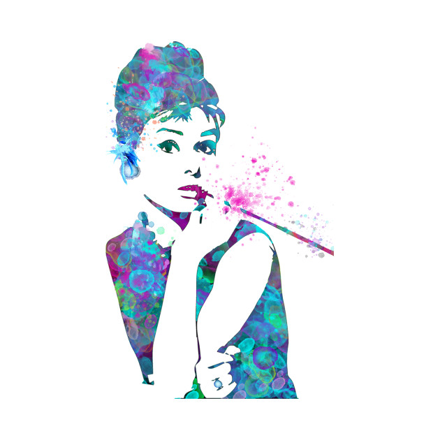 630x630 Audrey Hepburn Watercolor Pop Art