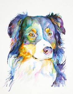 236x303 Australian Shepherd Canvas Print Canvas Art By Sharon Cummings