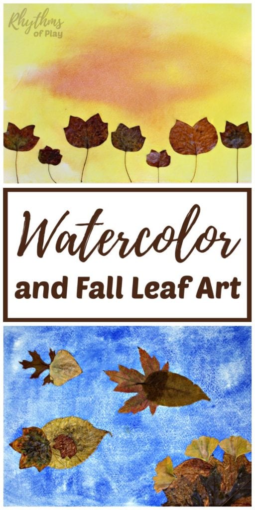 512x1024 Watercolor And Fall Leaf Art Project For Kids Rhythms Of Play