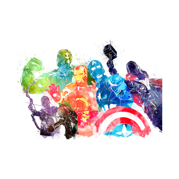 630x630 Avengers Watercolor
