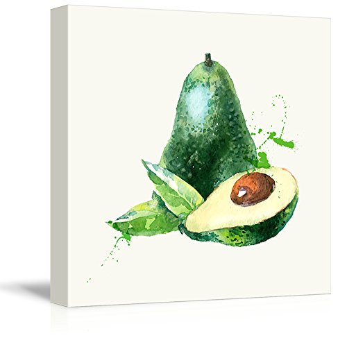 500x500 Square Avocado Watercolor Fruits Watercolor Art And Illustrations