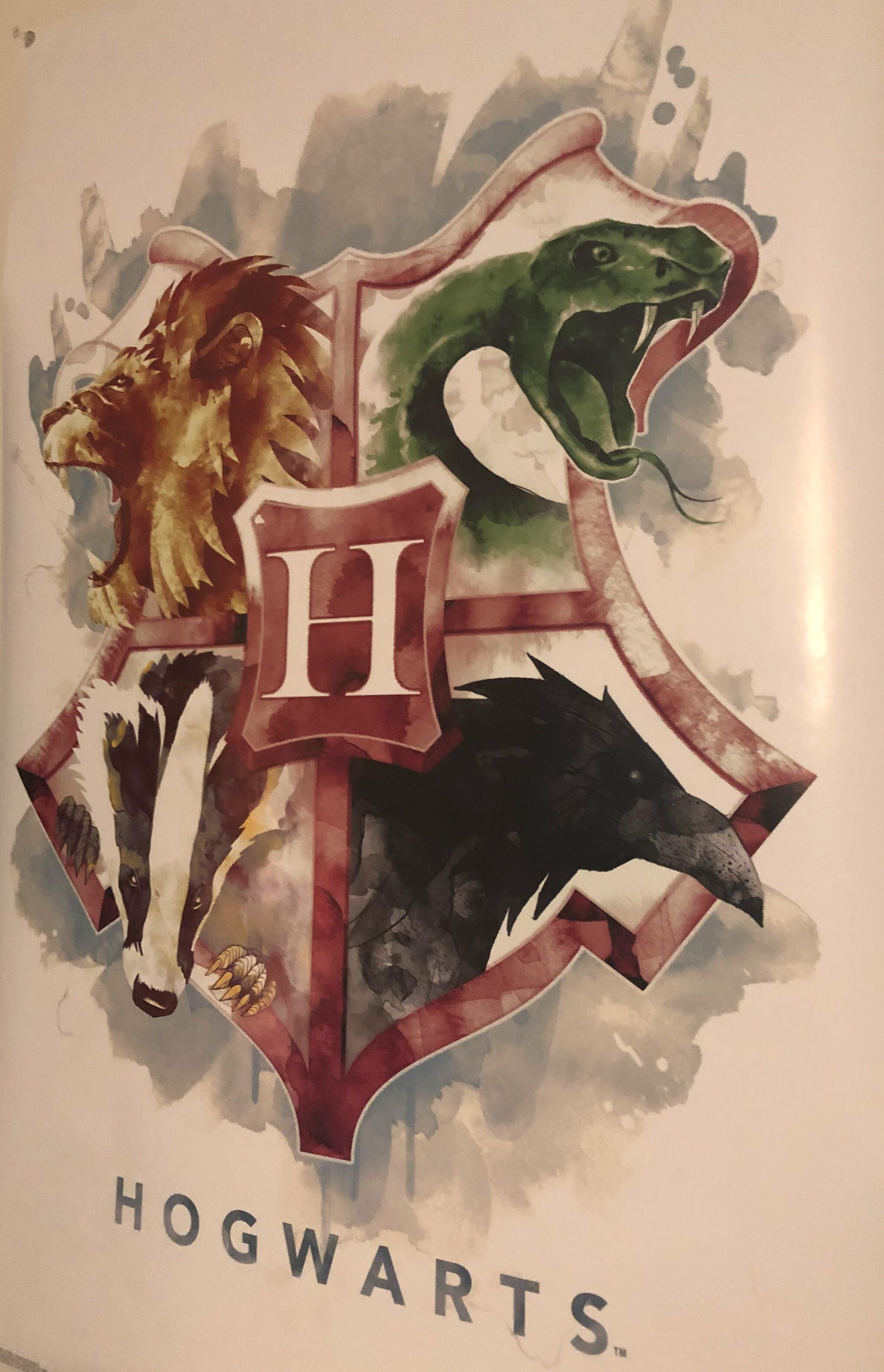 2381x3696 I Saw This Awesome Watercolor Style House Crest Poster The Other