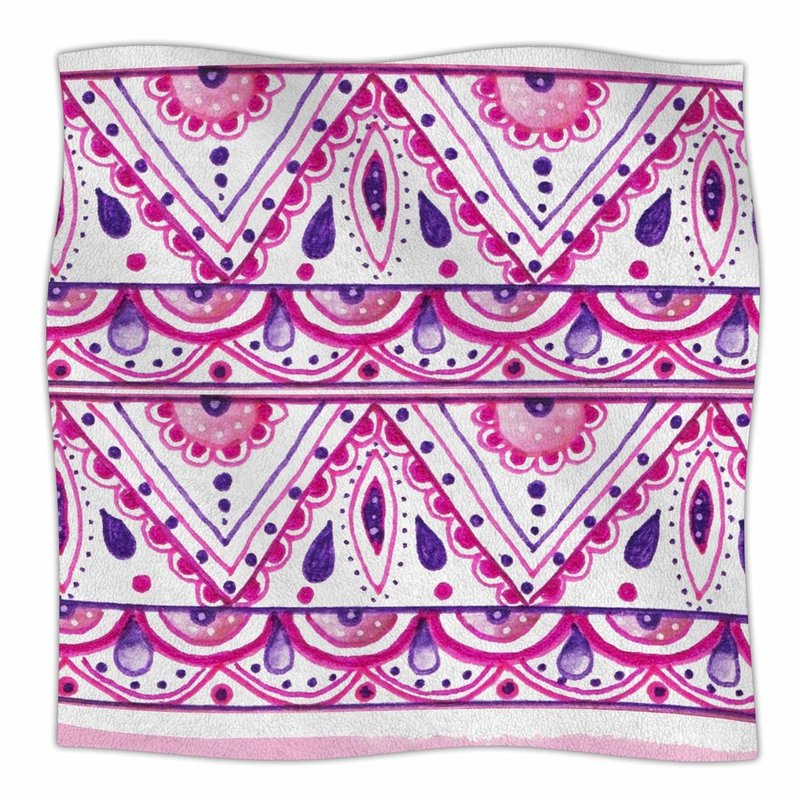 800x800 East Urban Home Li Zamperini Aztec Watercolor Fleece Throw Wayfair