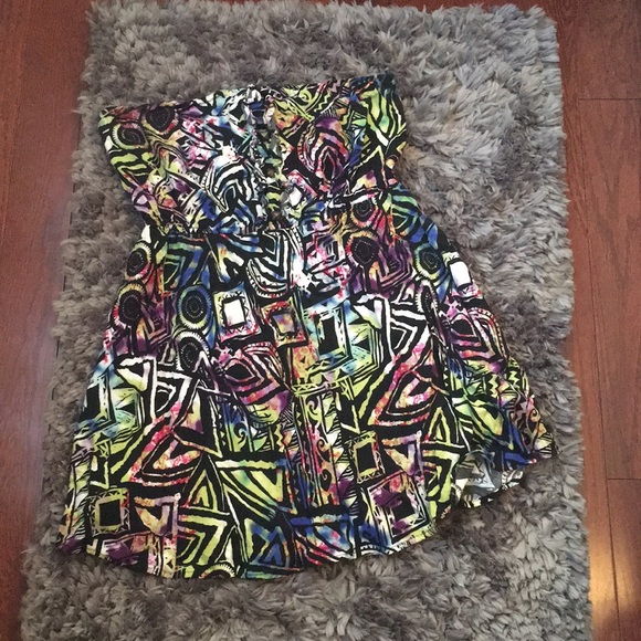 580x580 Material Girl Aztec Watercolor Print Dress Poshmark