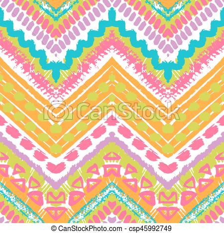 450x470 Tribal Ethnic Seamless Pattern. Vector Illustration For Fashion