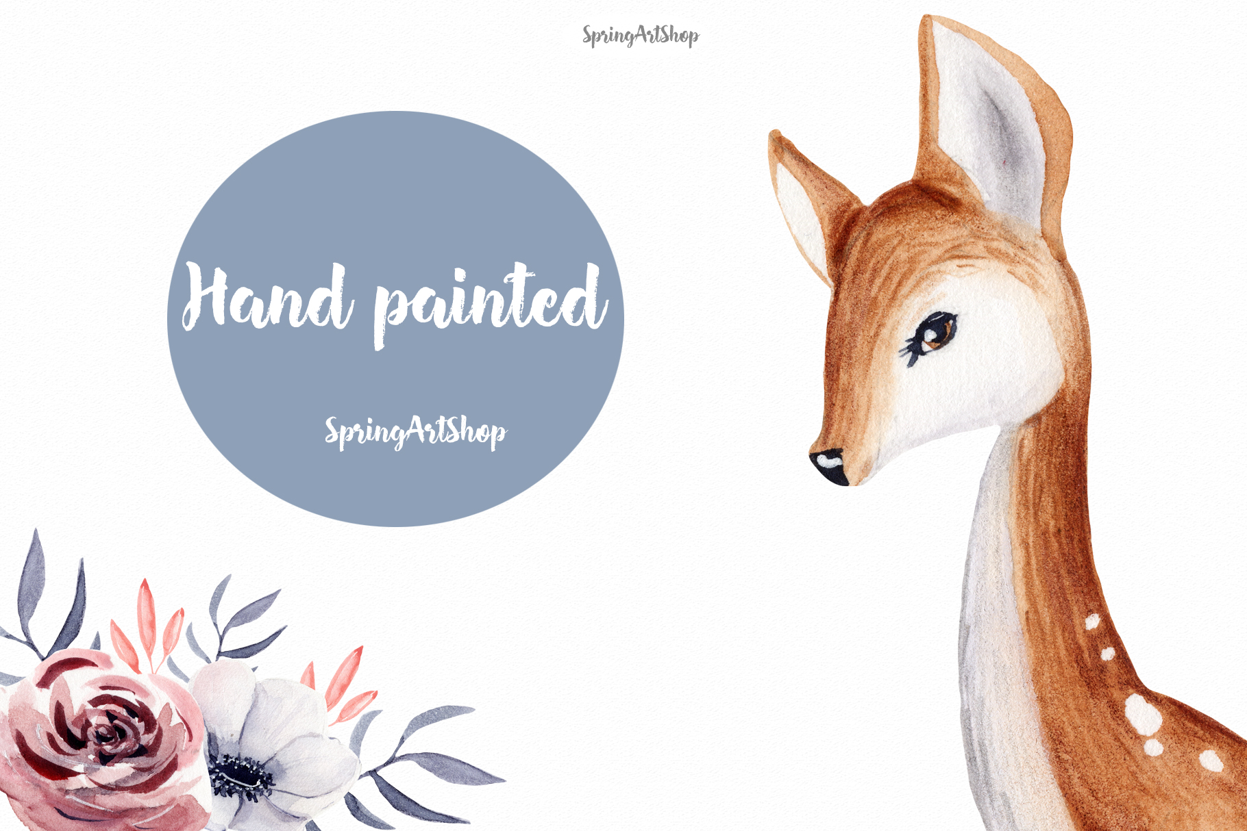 1820x1214 Cute Baby Deer Watercolor Clipart Baby Animals
