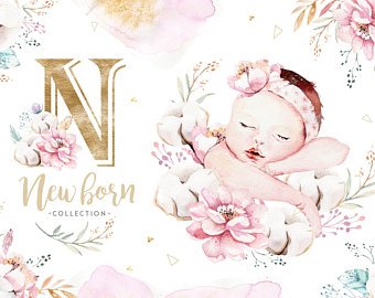 340x270 Watercolor Baby Etsy